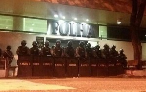 Batalhão de Choque do Estado de São Paulo defende a democracia 