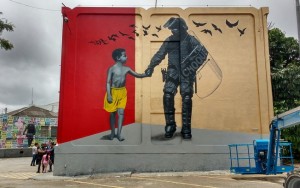 Grafiteiros ilustram quartéis do Batalhão de Choque em evento cultural em SP 